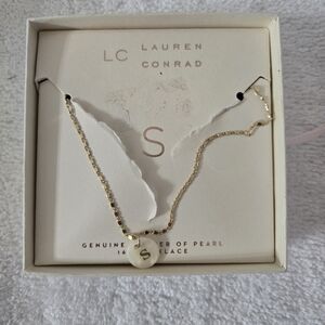 Necklace Mother Of Pearl Letter S